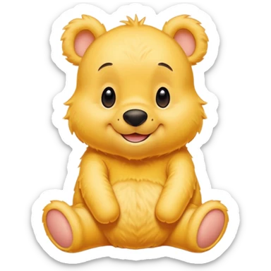 a cute whinne the pooh sticker