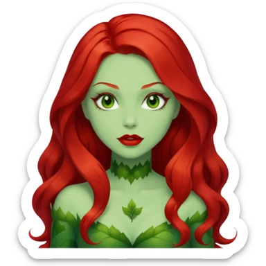 poison ivy face sticker