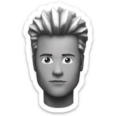 Tyler Durden black and white sticker