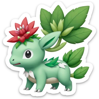 Mezprit-Shaymin-Ivysaur-Meloetta-Pokémon, full body sticker
