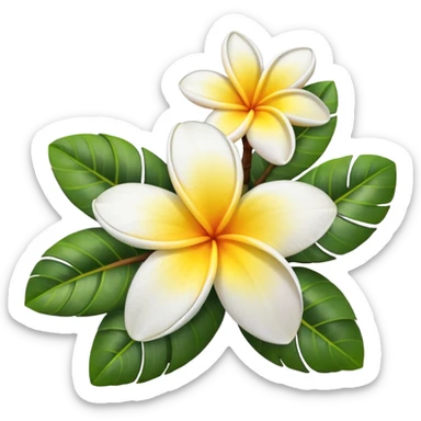 Plumeria sticker