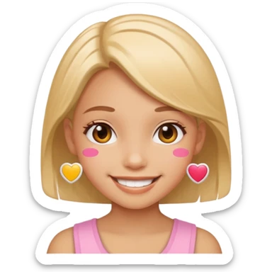 Stikers of a girl cute sticker