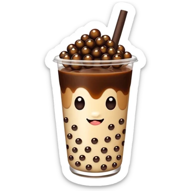 Brown sugar boba tea  sticker