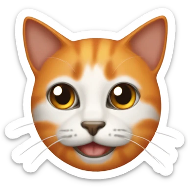Gato naranja sticker