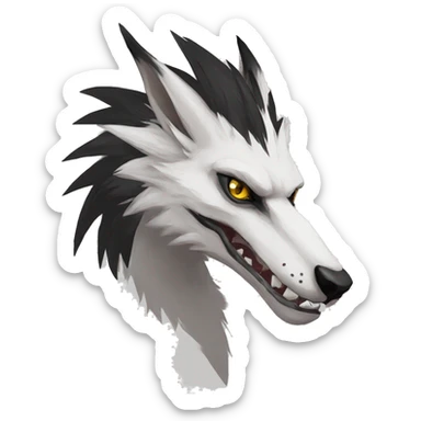 Cool Edgy Modern Vernid-Sergal species by LiLaiRa sticker