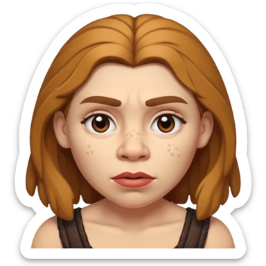 slack jawed female neanderthal sticker