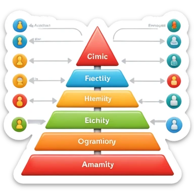 hierarchy in activity organization sticker