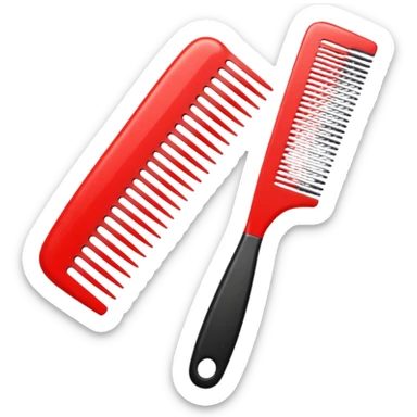 hairdressing comb sticker