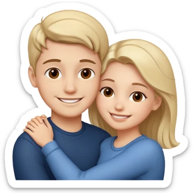 romantic girl boy sticker