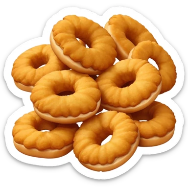 A bunch of chicken nuggets doing six seven sticker