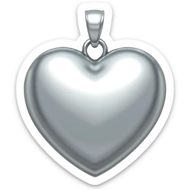 silver pendant heart tiffany sticker