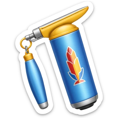 una lata de clipper sticker