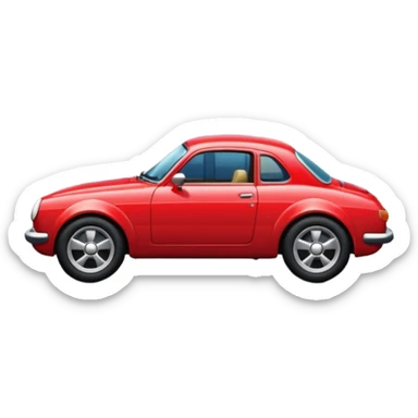 car parked on the street sticker