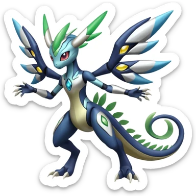 Meloetta-Zygarde-Cresselia-Palkia-Dialga-Electrike-Manectric-Fakémon-fusion, full body sticker