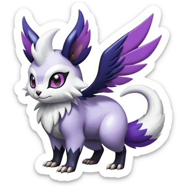 Shiny Furret-Absol-Noivern-Hybrid (Full body) sticker