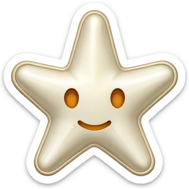 starshape made of bone. no face . no outer ridge. no eyes. no. nose. no mouth. just a star stop rendering a face on it/ plane white star sticker