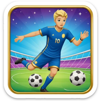 carta dei tarocchi magic che gioca a calcio sticker
