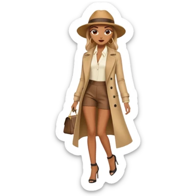 a fashion model slaying on the runway sticker