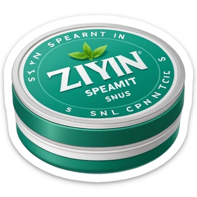 Zyn spearmint snus sticker