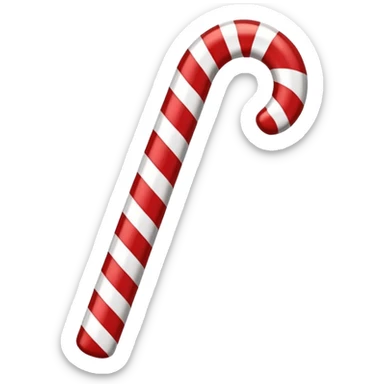 candy cane regular stripes 3d effect sticker