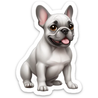 Cute french bulldog sticker