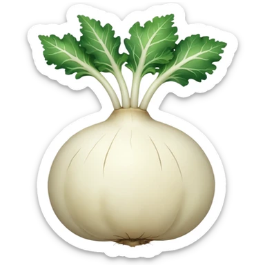 white turnip icon. Transparent background sticker