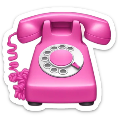 pink phone sticker