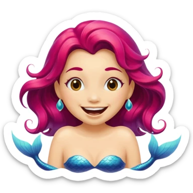 Mermaid Mouth disappeared sticker