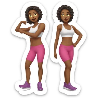 Fit girl sticker