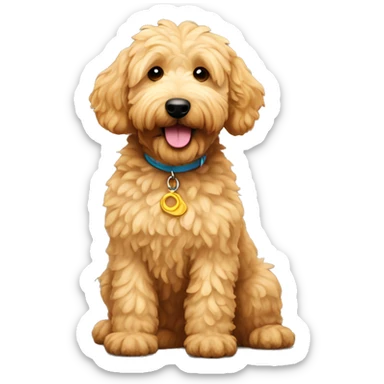 Golden doodle dog cute  sticker