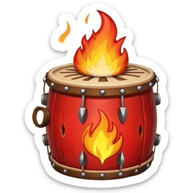 SHAMAN DRUM FIRE sticker