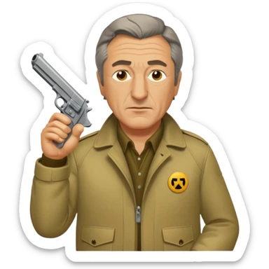 robert de niro dressed as taxi driver sticker
