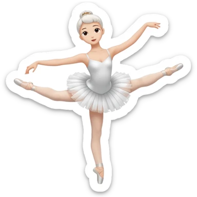 full body balet with tutu sticker