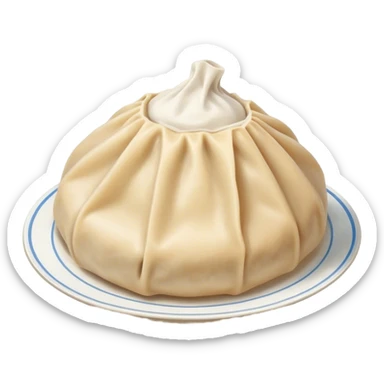 a single buuz Mongolian dumpling  sticker