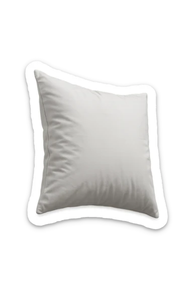 cuscino per dormire fluttua in aria, iperrealistica 4k sticker