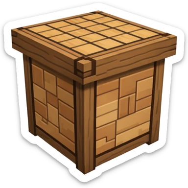 Minecraft crafting table sticker