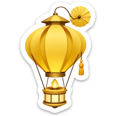 Lanterna flutuante do filme da Rapunzel, lanterna da Tailândia  sticker