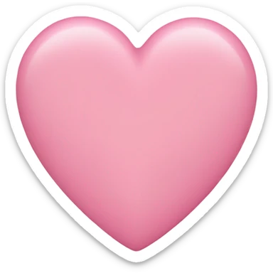 Corazón rosa pastel sticker
