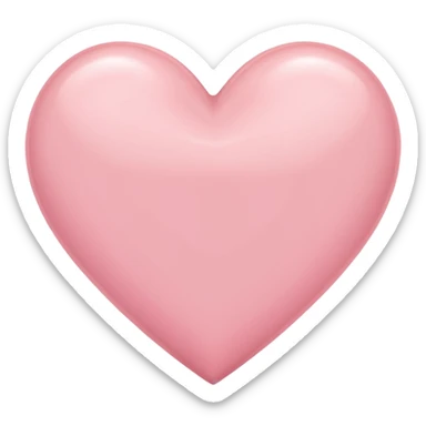 Imagine a light pink heart sticker