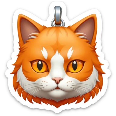 Cat with "odin" written on tag sticker