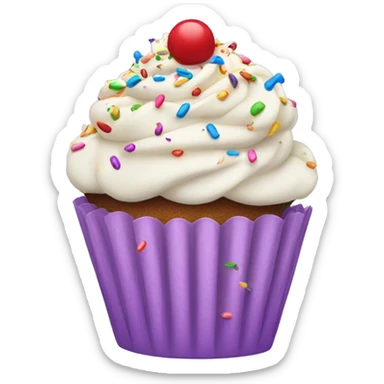 Cupcake with Sprinkles sticker