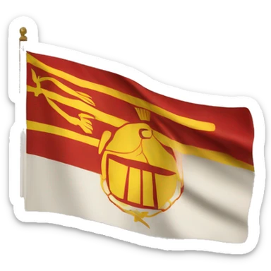 Flag of the Macedonian empire sticker
