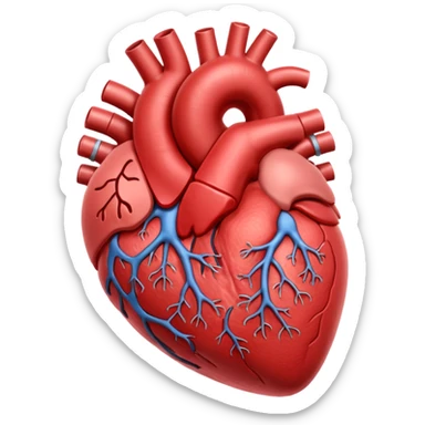 heart organ sticker
