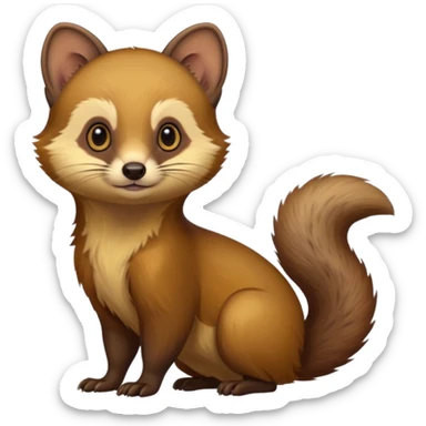 European pine marten sticker