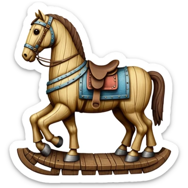trojan horse no saddle sticker