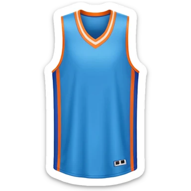 basketball jersey object icon, sleeveless sports jersey, vibrant colors, 3D cartoon, mobile game icon style, centered, clean background, no text, no watermark
 sticker