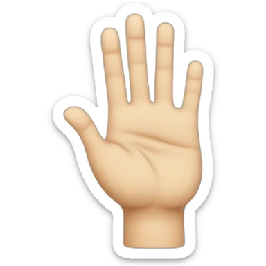 an ok hand gesture with a face in the middle sticker