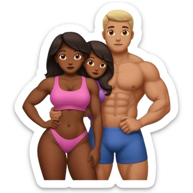 naked man with big dick fucking a big booty women sticker