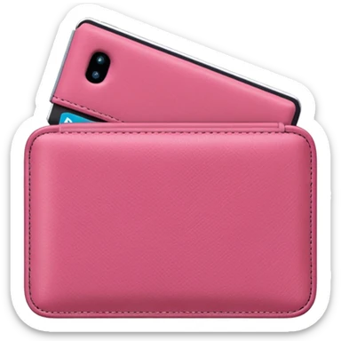 pink wallet sticker
