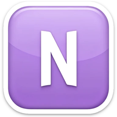 Netflix aesthetic "N" logo in pastel purple sticker